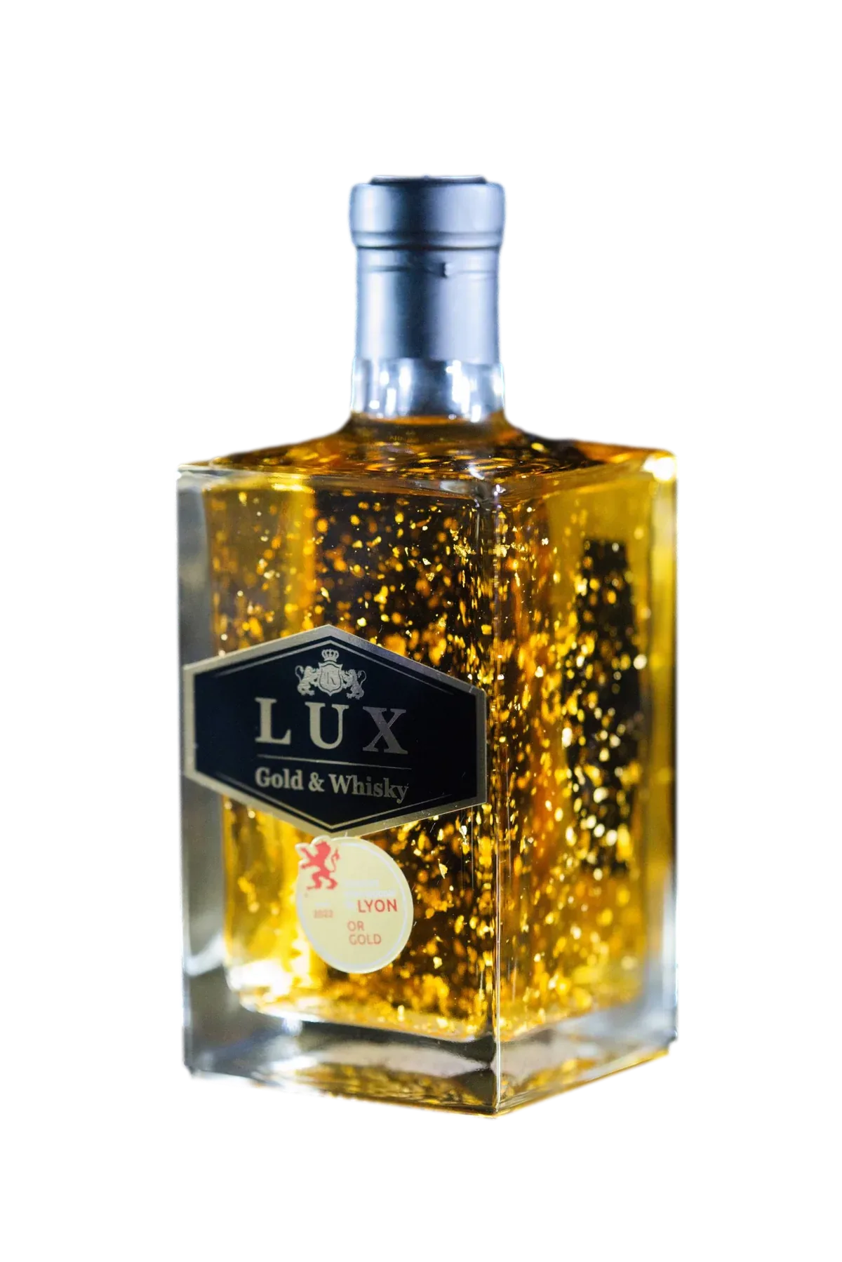 Sticla LUX Whisky 700 ml cu fulgi de aur de 23K